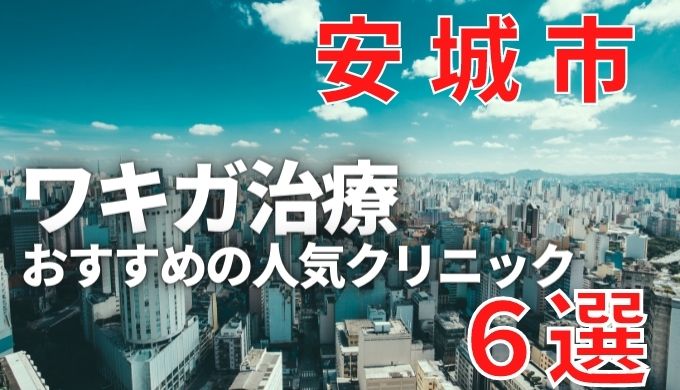 安城市でワキガ治療が人気で安いおすすめクリニック6選ランキング 切らない 保険適用 上手い 美容マガジン